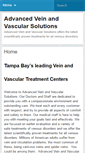 Mobile Screenshot of advancedveinandvascularsolutions.com